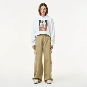 Женские брюки Lacoste Loose Fit, бежевый, арт. HF0408