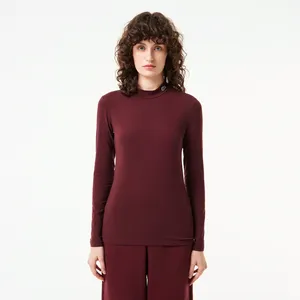 Женский лонгслив Lacoste Slim Fit, красный, арт. TF2675