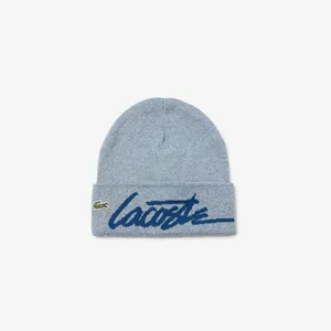 Шапка Lacoste унисекс из хлопка, синий, арт. RB2515