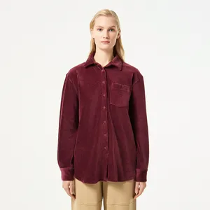 Женская рубашка Lacoste Loose Fit, красный, арт. CF2523