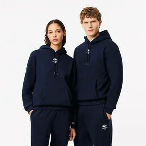 Хлопковая толстовка Lacoste Unisex с капюшоном, синий, арт. SH2740