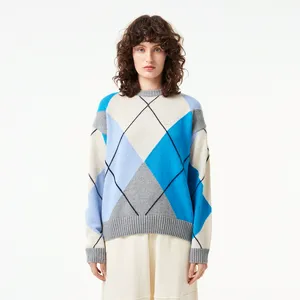 Женский свитер Lacoste Relaxed Fit, голубой, арт. AF2511