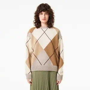 Женский свитер Lacoste Relaxed Fit, бежевый, арт. AF2511