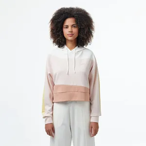 Женская толстовка Lacoste колор-блок с капюшоном, розовый, арт. SF0507