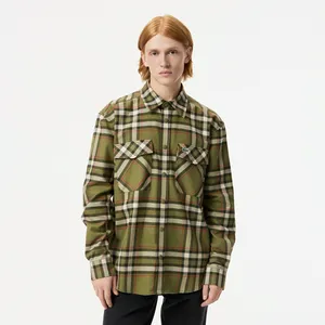 Мужская рубашка Lacoste свободного кроя, хаки, арт. CH2625