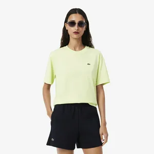 Женская футболка Lacoste Loose Fit из мягкого хлопка, зеленый, арт. TF7215