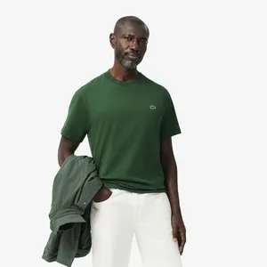 Мужская хлопковая футболка Lacoste с коротким рукавом, зеленый, арт. TH7318