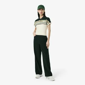 Женские вельветовые брюки Lacoste, зеленый, арт. HF5346