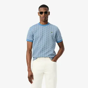 Мужская футболка Lacoste TH1197, голубой, арт. TH1197