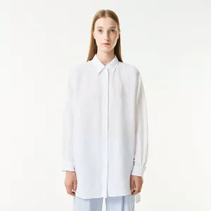 Женская лёгкая рубашка Lacoste, белый, арт. CF0406