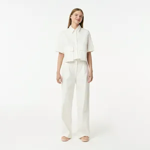 Брюки Lacoste из эластичного хлопка, белый, арт. HF0506