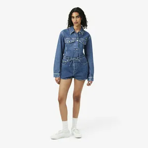 Женские джинсовые шорты Lacoste, синий, арт. FF0199