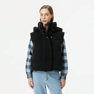 Женский жилет Lacoste с капюшоном, черный, арт. BF2606