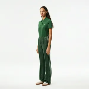 Женские расклешенные спортивные брюки Lacoste, зеленый, арт. XF9313