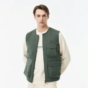 Мужской жилет Lacoste с внешними карманами, хаки, арт. BH0513