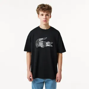 Мужская хлопковая футболка Lacoste, черный, арт. TH0415