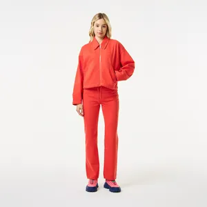 Женские прямые джинсы Lacoste из экологически чистого хлопка, красный, арт. HF8408