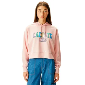Женская короткая толстовка Lacoste, розовый, арт. SF0404