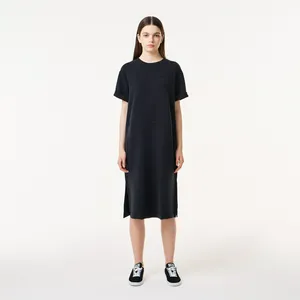 Платье Lacoste с коротким рукавом, черный, арт. EF0420