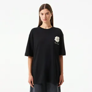 Женская футболка Lacoste из органического хлопка, черный, арт. TF2506