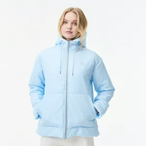 Женская куртка Lacoste с капюшоном, голубой, арт. BF0504