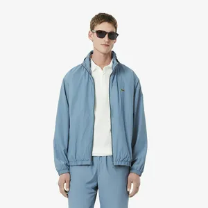 Мужская водоотталкивающая спортивная куртка Lacoste с капюшоном, синий, арт. BH8901