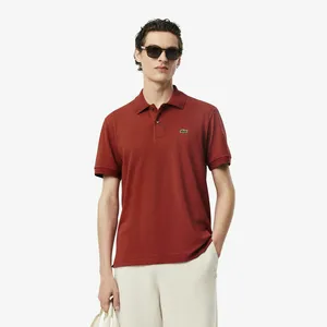 Мужское поло Lacoste из органического хлопка, коричневый, арт. PH9851