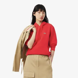 Женская толстовка Lacoste с капюшоном, красный, арт. SF8346