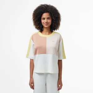 Женская эластичная футболка Lacoste, розовый, арт. TF0522