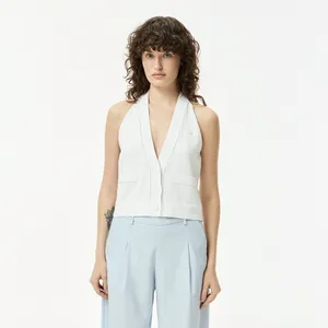 Кардиган Lacoste без рукавов, белый, арт. AF0506