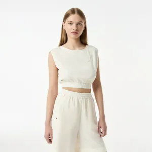 Лёгкая рубашка Lacoste из льна, белый, арт. QF0509