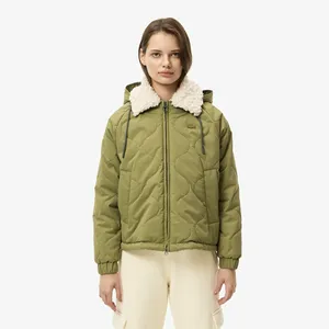 Женская стеганая куртка Lacoste, хаки, арт. BF2624