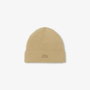 Вязаная шапка Lacoste, бежевый, арт. RB5983