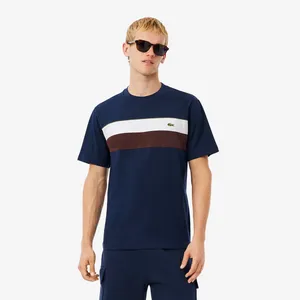 Футболка Lacoste колор-блок, синий, арт. TH5890
