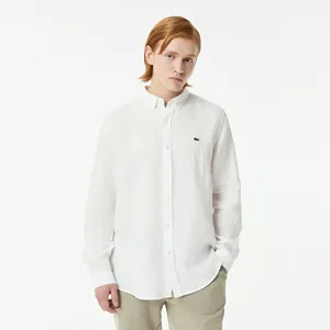 Рубашка Lacoste льняная, белый, арт. CH0426L