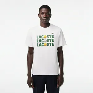 Футболка Lacoste стандартного кроя, белый, арт. TH7370