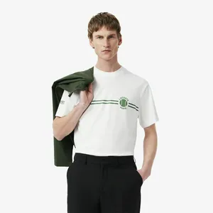 Мужская хлопковая футболка Lacoste, белый, арт. TH9694