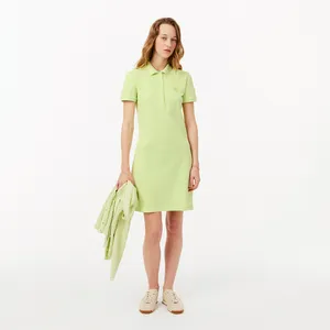 Платье-поло Lacoste приталенного кроя, зеленый, арт. EF5473