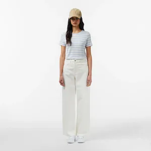 Женские джинсы Lacoste свободного кроя, белый, арт. HF0310