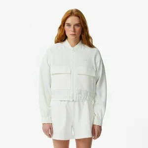 Женская куртка-бомбер Lacoste, белый, арт. CF0625