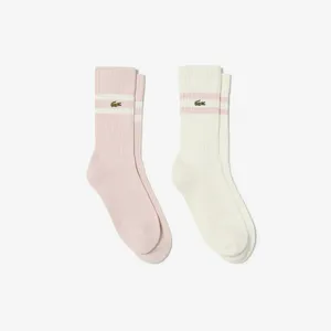 Мужские высокие хлопковые носки Lacoste Terry Sole, розовый, арт. RA6842