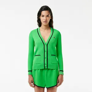 Женский кардиган Lacoste, зеленый, арт. AF6921