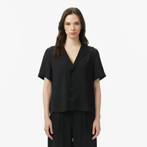 Рубашка женская Lacoste, черный, арт. CF0619