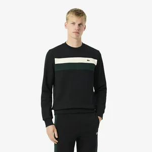 Свитшот Lacoste флисовый, черный, арт. SH5498