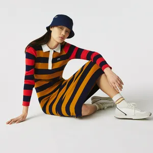 Платье-поло Lacoste в полоску, разноцветный, арт. EF0721