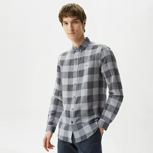 Рубашка Lacoste приталенная, серый, арт. CH0310