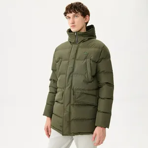 Мужская удлиненная куртка Lacoste, зеленый, арт. BH2308