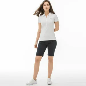 Шорты женские Lacoste приталенные, синий, арт. GF0901