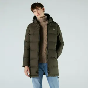 Мужская куртка Lacoste Long Hooded Quilted, коричневый, арт. BH2264