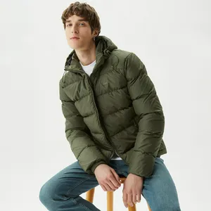 Куртка мужская Lacoste с капюшоном, зеленый, арт. BH2347